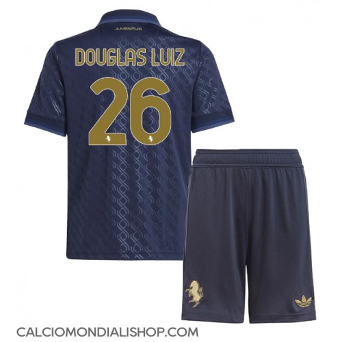 Maglie da calcio Juventus Douglas Luiz #26 Terza Maglia Bambino 2024-25 Manica Corta (+ Pantaloni corti)